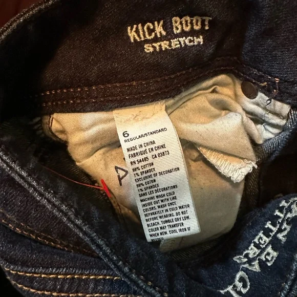 American eagle jeans (boot cut) size 6 dark wash - Picture 3 of 7